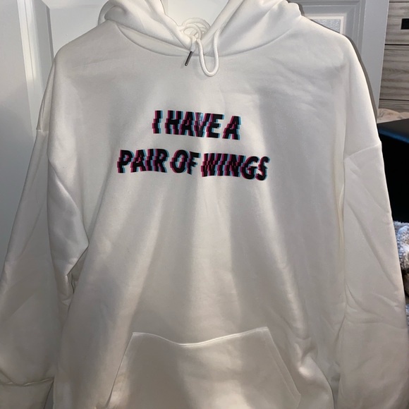 SHEIN white oversized hoodie - Picture 1 of 2